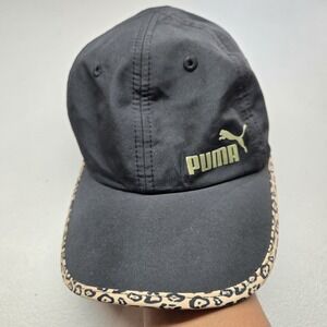 Puma Women Baseball Cap ONE‎ SIZE Black Leopard Hot Pink Curved Srtrapback